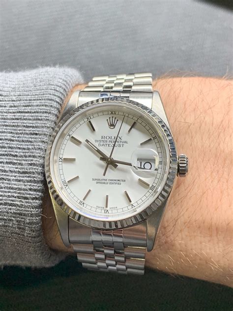 how much does a rolex datejust 36 cost|Rolex Datejust 36mm on wrist.